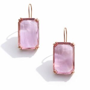 Blush Crystal Drop Earrings